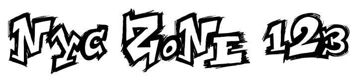 Nyc zone 123 font